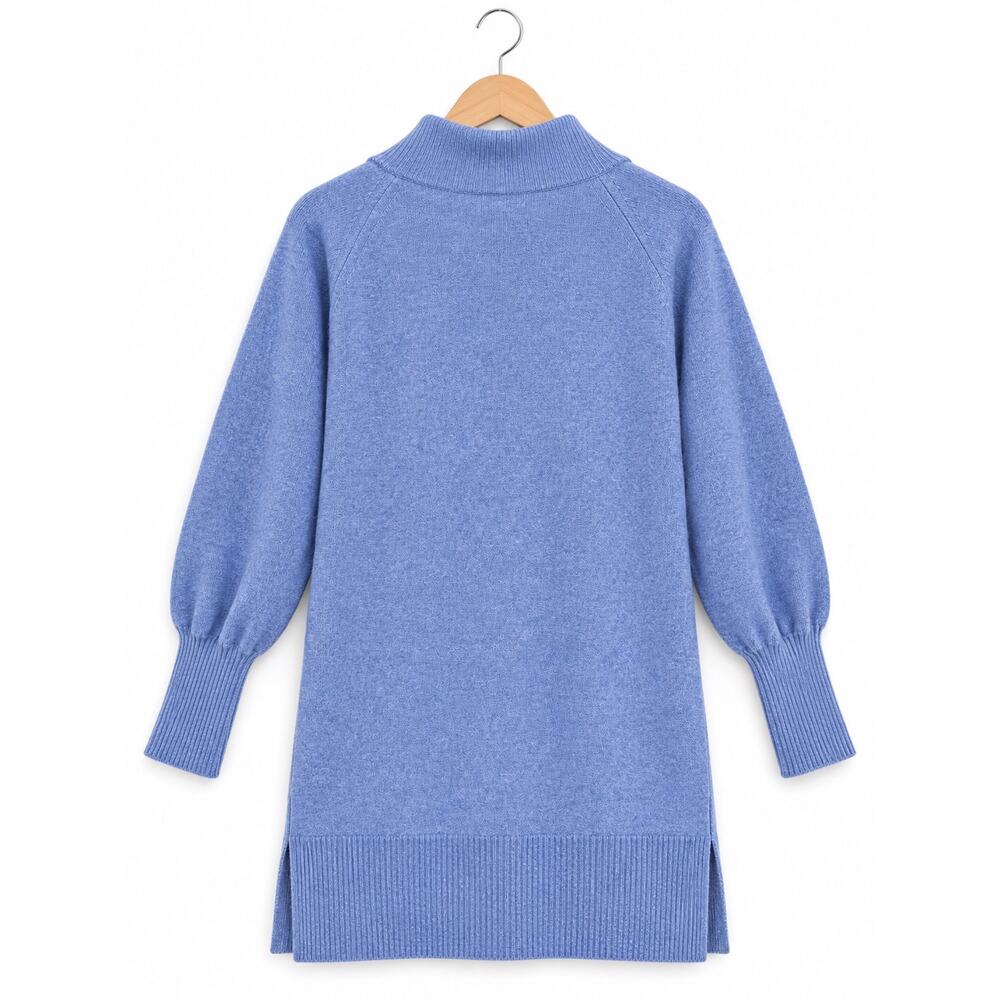 Après Ski Cozy Luxury J.Crew Half Zip Supersoft Alpaca Merino Sweater Dress L - Picture 9 of 16